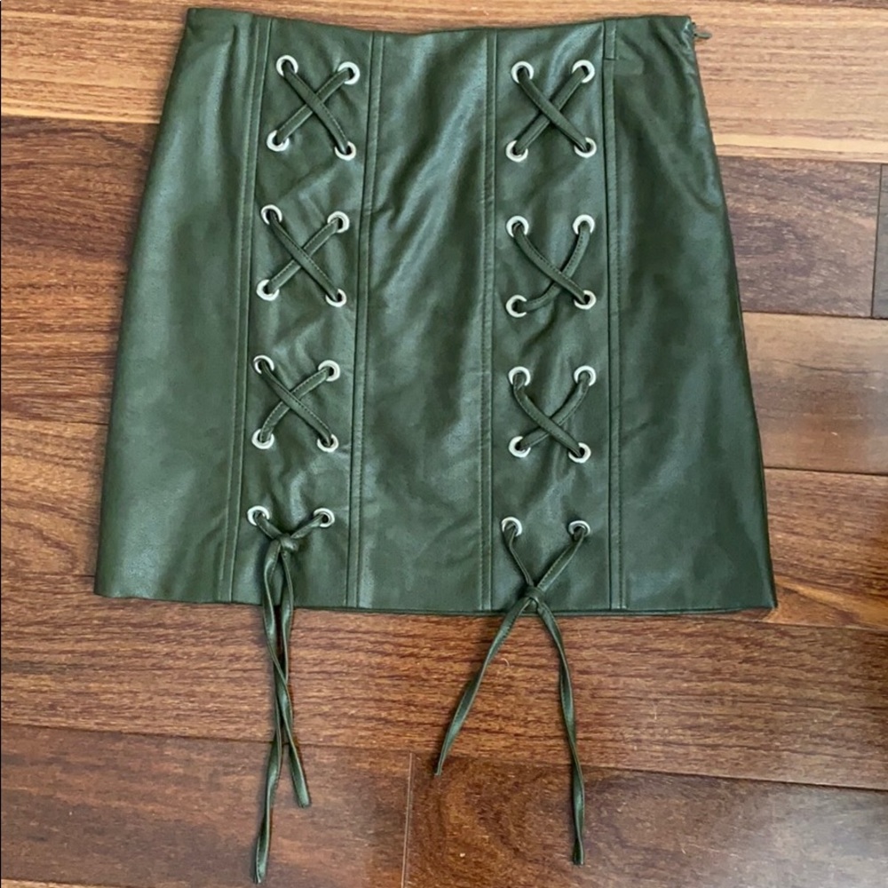 Lola x Lf Faux Leather Skirt